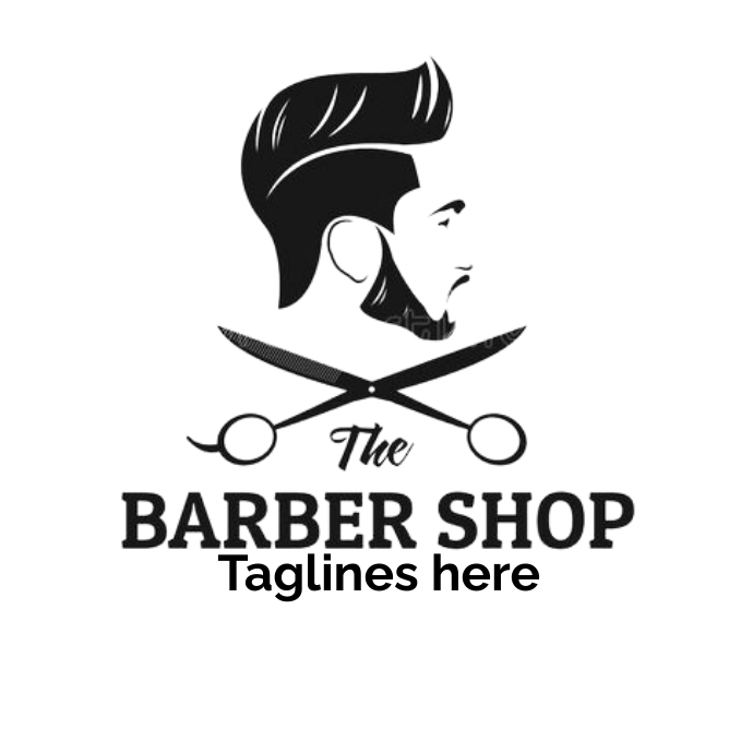 barber shop logo || barber logo Logotyp template